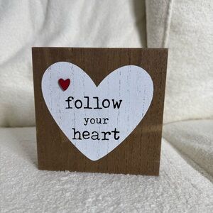 Heart Decor with Inspirational Message